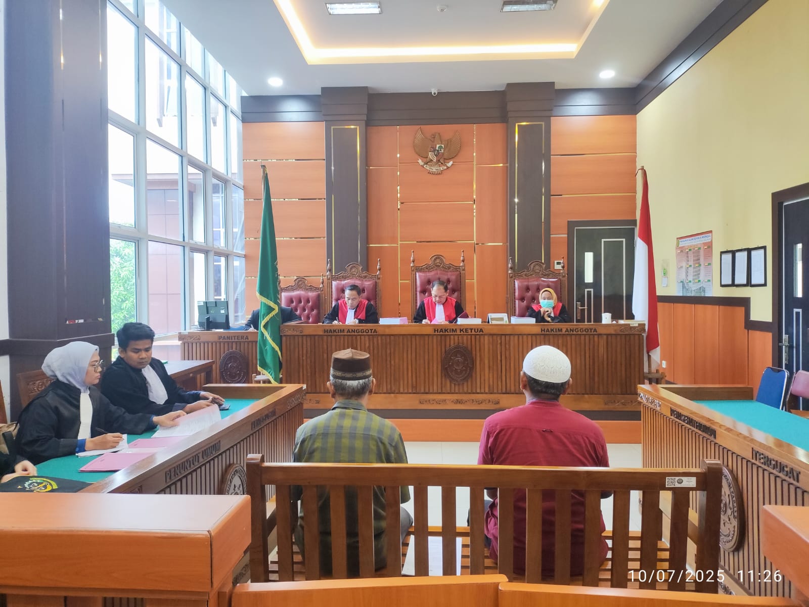 Sidang Perdana Dugaan Tindak Pidana Korupsi Pekerjaan Rekonstruksi Jalan Sikayan Ruas Jambak Lubuk Simantung BPBD Kabupaten Padang Pariaman Tahun Anggaran 2023