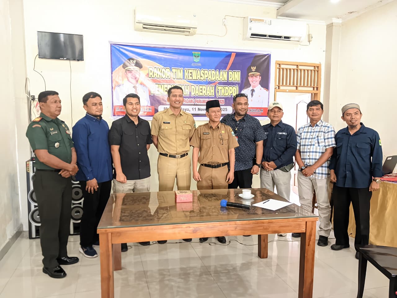Rapat Koordinasi Tim Kewaspadaan Dini Pemerintah Daerah (TKDPD) Kabupaten Padang Pariaman Tahun 2025