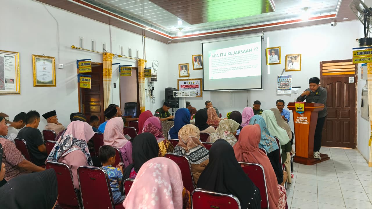 Sosialisasi Jaga Desa di Desa Cubadak Mentawai Kota Pariaman