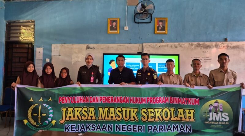 Jaksa Masuk Sekolah di SMAN 2 Pariaman