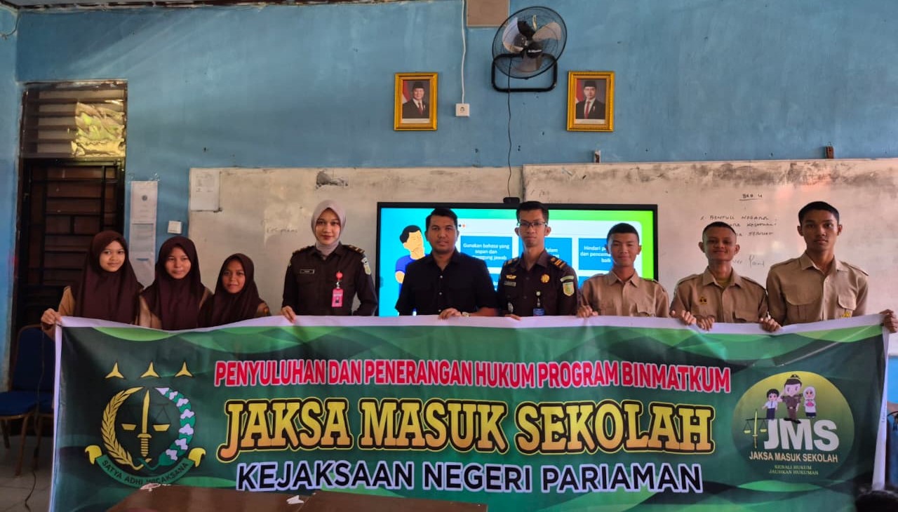 Jaksa Masuk Sekolah di SMAN 2 Pariaman