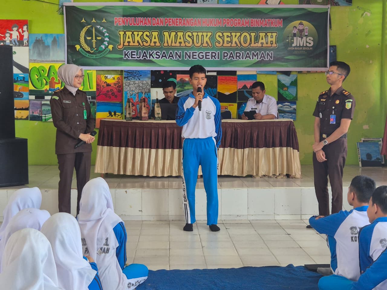 Jaksa Masuk Sekolah di SMAN 1 Pariaman